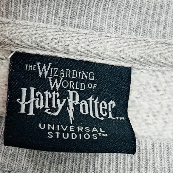 Harry Potter Slytherin Sweatshirt Universal Studios Heather Gray Mens Large L - Picture 7 of 9